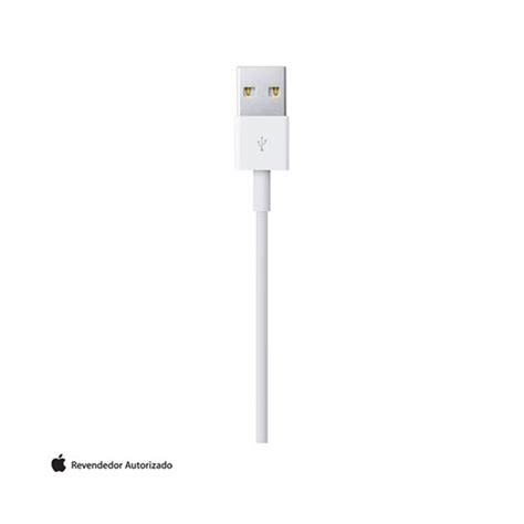 Cabo Lightning Usb Com 1 Metro Para Iphone Ipad Mac E Ipod Branco