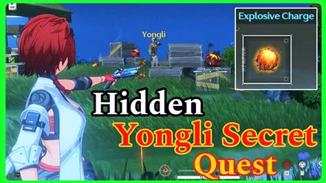 Hidden Yongli Secret Quest Danger Explosive Quest Location