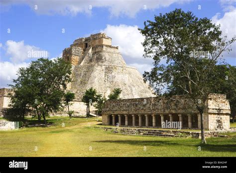 Mexico Central America Yucatan Uxmal Maya Culture Pyramid Ruins Unesco