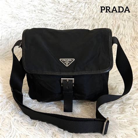 Prada プラダ メッセンジャーバッグ ショルダーバッグ 黒 全額返金対応 Blogknakjp