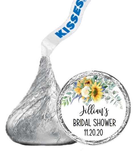 Bridal Shower Hershey Kisses Stickers Announce It