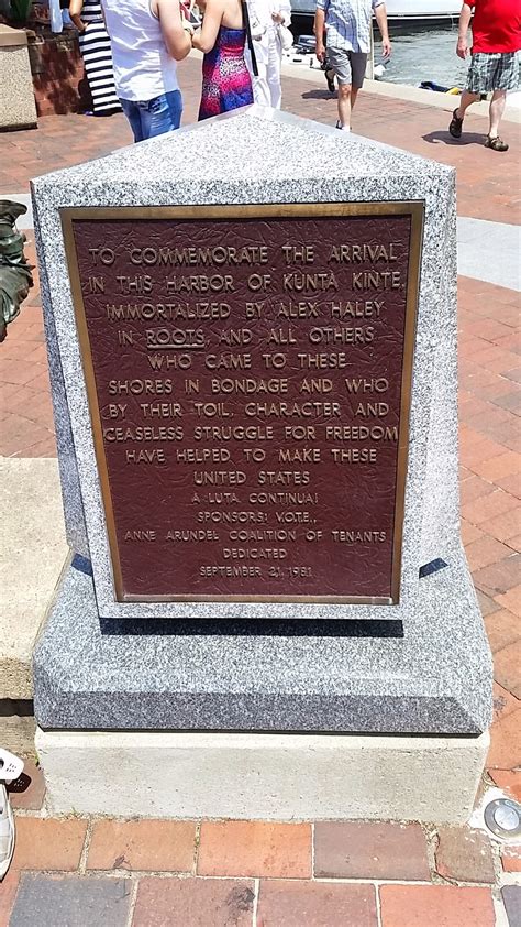 Craves, Caves, & Graves: Annapolis: Kunta Kinte Memorial