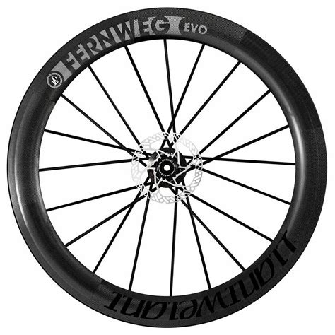 Roue arrière Lightweight Fernweg EVO 63 Schwarz ED Carbon tubeless Disc