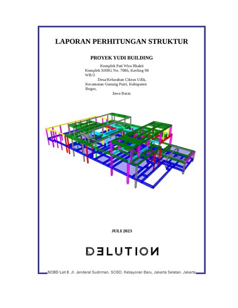 Laporan Perhitungan Struktur Proyek Yudi Laporan Perhitungan Struktur Proyek Yudi Building