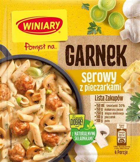 Winiary Pomys Na Serowy Garnek Z Pieczarkami G Allegro Pl