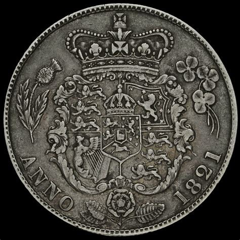 George Iv Milled Silver Half Crown