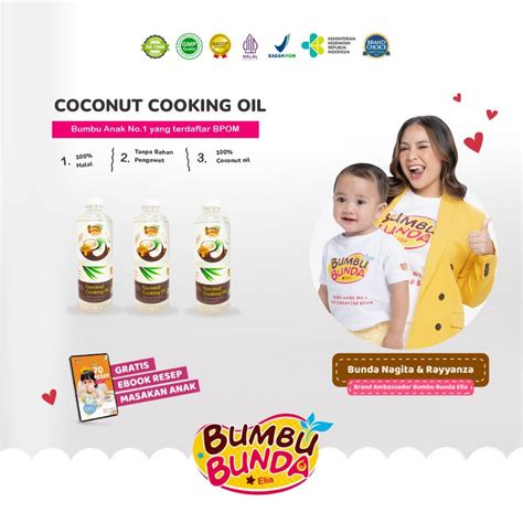 Jual Bumbu Bunda Elia Coconut Cooking Oil Minyak MPASI BB Booster