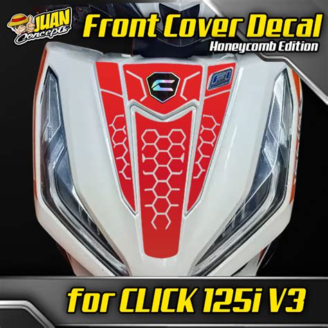 Honda Click V3 Front Cover Decals Sticker Shopee Philippines