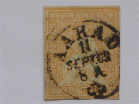 Strubel 20 Rp Vollstempel AARAU 1862 Kaufen Auf Ricardo