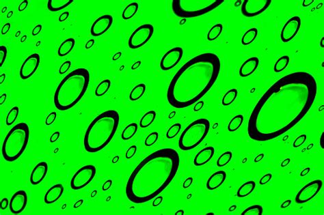 Abstract Black Loops Rings On Green Stock Photo Download Image Now