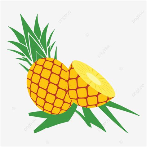 Pineapple Vector Illustration Pineapple Fruit Cartoon Pineapple PNG