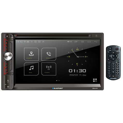 Blaupunkt Double Din Fixed Face Touchscreen Dvd Receiver With