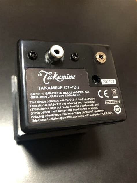 Takamine Ct Bii Ptu Preamp Pickup For Acoustic Guitar Brand New