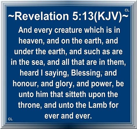 Revelation 5 13 Amen In 2024 Revelation 5 Revelation Kjv