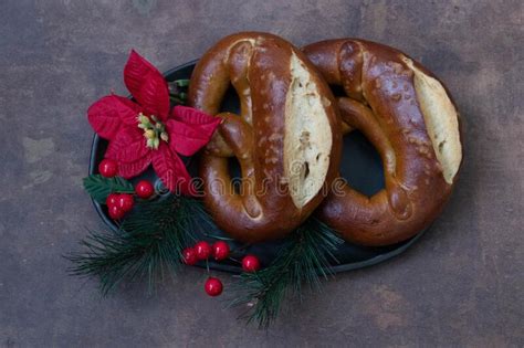 Bagel Traditional German Bread For Christmas Stock Photo Image Of