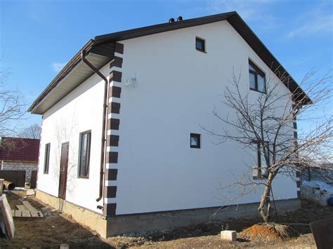 Штукатурка дома из газобетона снаружи красивые фасады (77 фото) - фото ...
