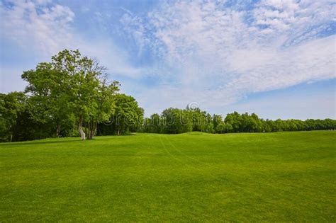 View Of Golf Course With Beautiful Green Field Stock Photo Image Of