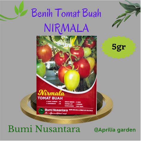 Jual Benih Tomat Nirmala 5gr Benih Tomat Buah Benih Tomat Unggul