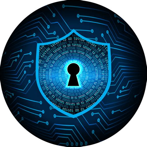 Modern Cybersecurity Technology Background with shield 24640384 PNG