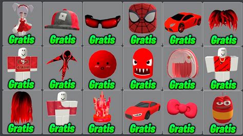 Reclama GRATIS 30 RED ITEMS En ROBLOX 2024 Super Facil Y Rapido