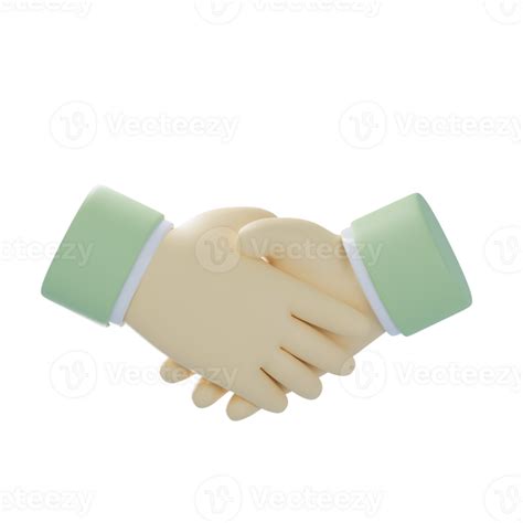 3d Hand Shake Illustration 52421103 Png