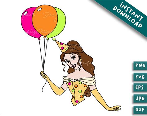 Princess Birthday Clipartprincess Svg Png Digital Paper Ariel Svg