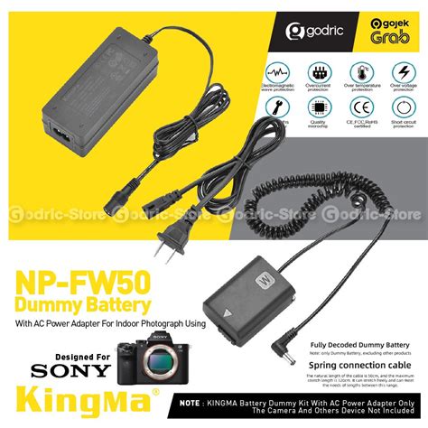 Jual Kingma Dummy Battery Kit Sony Np Fw Indoor With Ac Power Supply