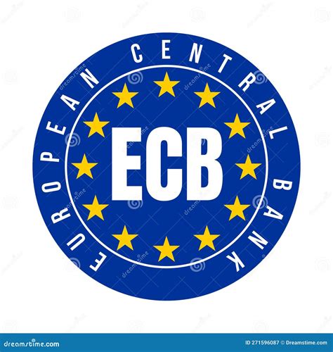 Ecb European Central Bank Symbol Stock Illustration Illustration Of