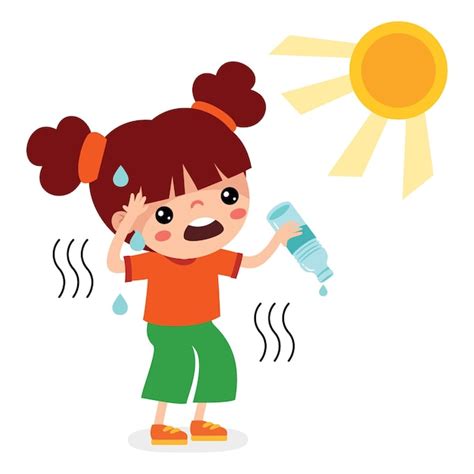 Premium Vector Hot Weather And Sunny Day