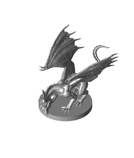 Silver Dragon Wyrmling 3d Model By Mz4250 On Thangs