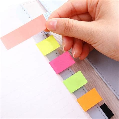 Small Sticky Notes Self Stick Notes 06 X 2 Inch Variety Of Colors