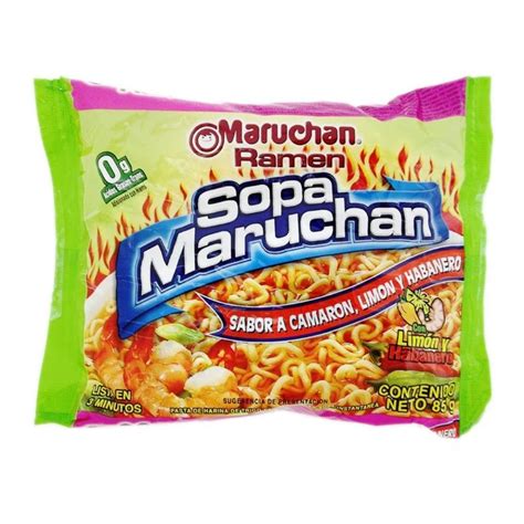 Sopa Ramen Camaron Limon Y Habanero Maruchan 85