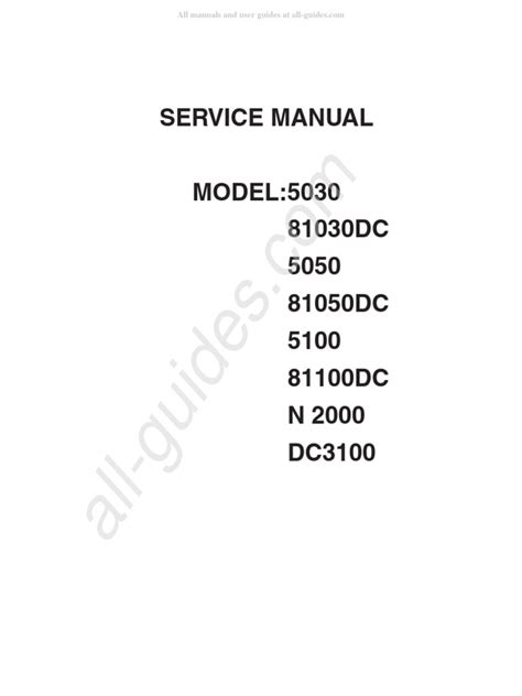 Janome 5030 Sewing Machine Service Manual | PDF | Sewing Machine | Sewing