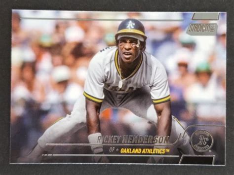 2022 Topps Stadium Club 1991 Design Variation 49 Rickey Henderson