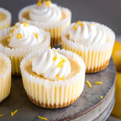 Easy Mini Lemon Cheesecakes {easy Dessert} The Busy Baker