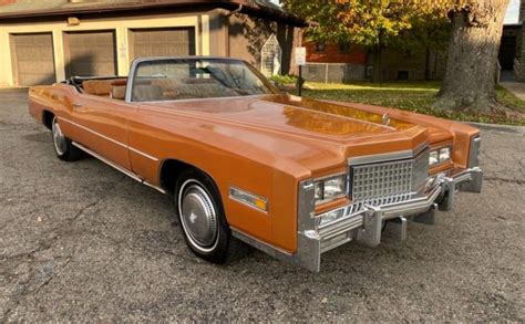 Big Luxury 1975 Cadillac Eldorado Convertible Barn Finds