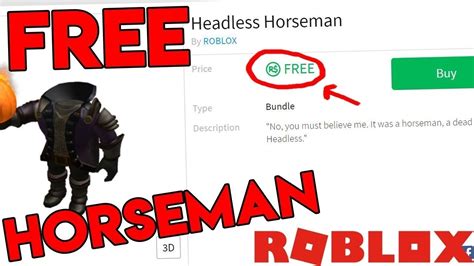 How To Get Headless For Free In Roblox Youtube