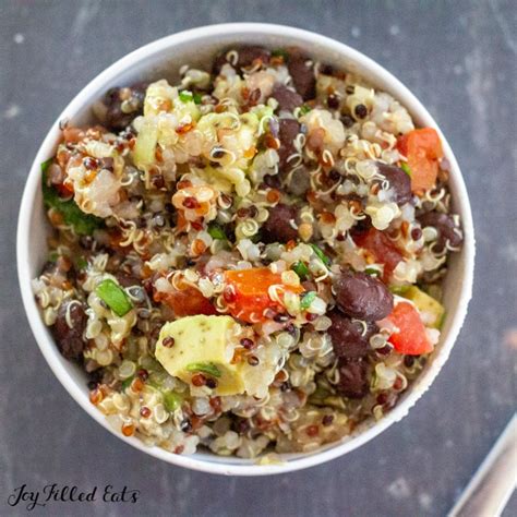 Quinoa Black Bean Avocado Salad Recipe Quick And Easy