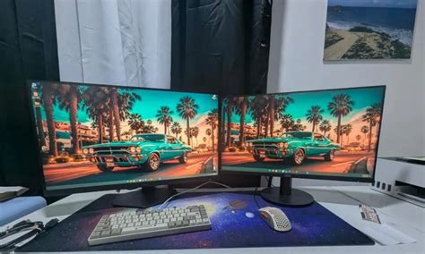 monitor gaming setup   dual monitor displays