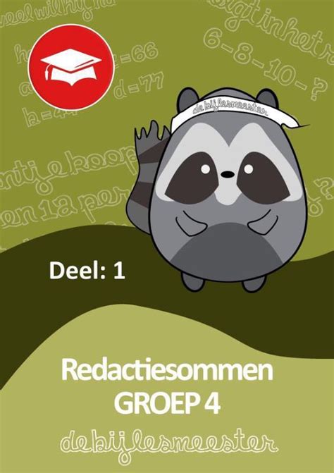 Oefenboeken De Bijlesmeester Redactiesommen Deel 1 Groep 4