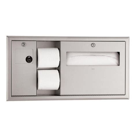 Bobrick B 3091 Classicseries® Recessed Satin Stainless Steel Toilet Paper Dispenser Toilet