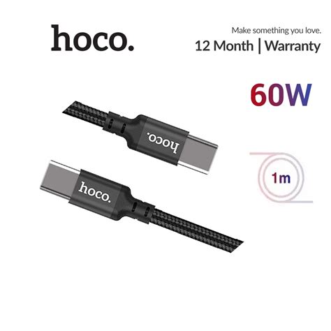 สายชาร ์ จเร ็ ว Hoco X14 Type-C ถึง Type-C 60w ส ่ งข ้ อมูลยาว 1M ...
