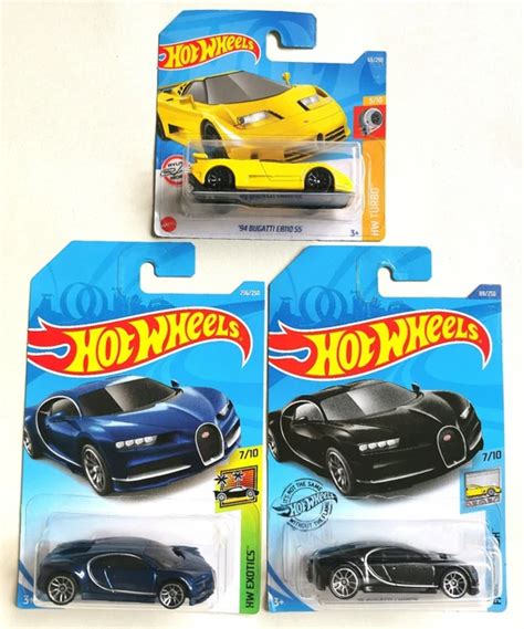 HOT WHEELS BUGATTI Chiron And EB SS Bundle PicClick UK