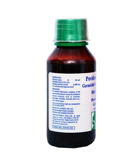 Povishield Povidone Iodine Based Germicide Gargle Mint Flavor Microwin