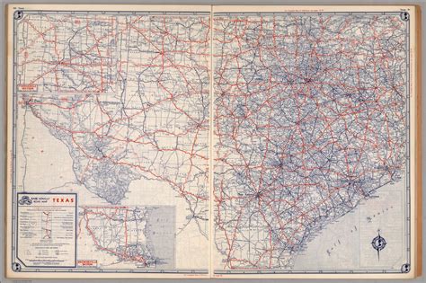 rand mcnally road map texas copyright  rand mcnally company chicago ill lithographed