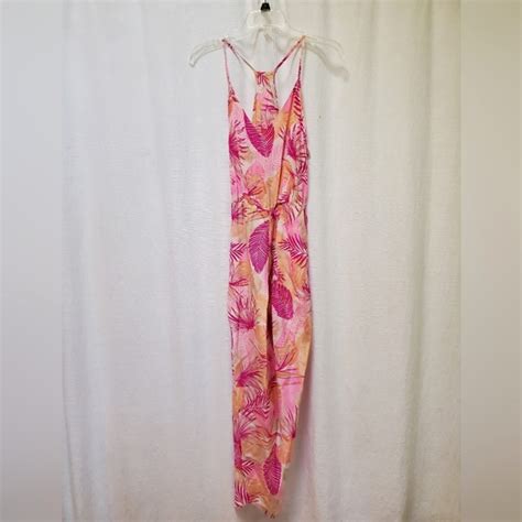 Amanda Uprichard Dresses Amanda Uprichard Silk Maxi Dress Pink Palm