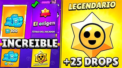 25 Drops Abro Todos Los Drops Del Pase En 1 Video Y Me Toca 1 Skin Increible Brawl Stars