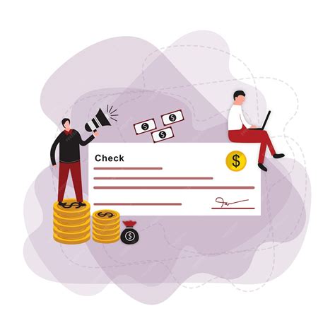 premium vector paycheck salary  payroll concept