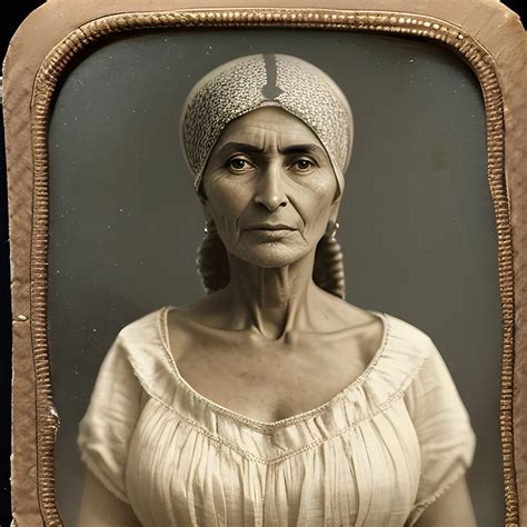 An old, blurred, scratched and dark Daguerreotype or Calotype ab