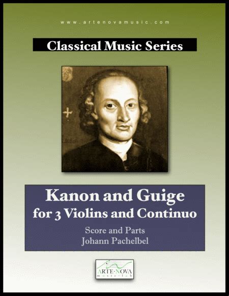 Kanon And Guige For 3 Violins And Continuo Arr Arte Nova Music Lab